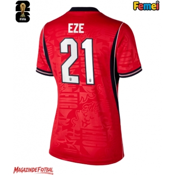 Anglia Eberechi Eze #21 Echipament de Fotbal Replică Mondial 2026 Femei Deplasare